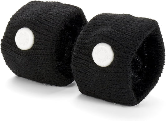 Sea-band Anti-Nausea Acupressure Wristband for Motion & Morning Sickness, 1 Pair, Black