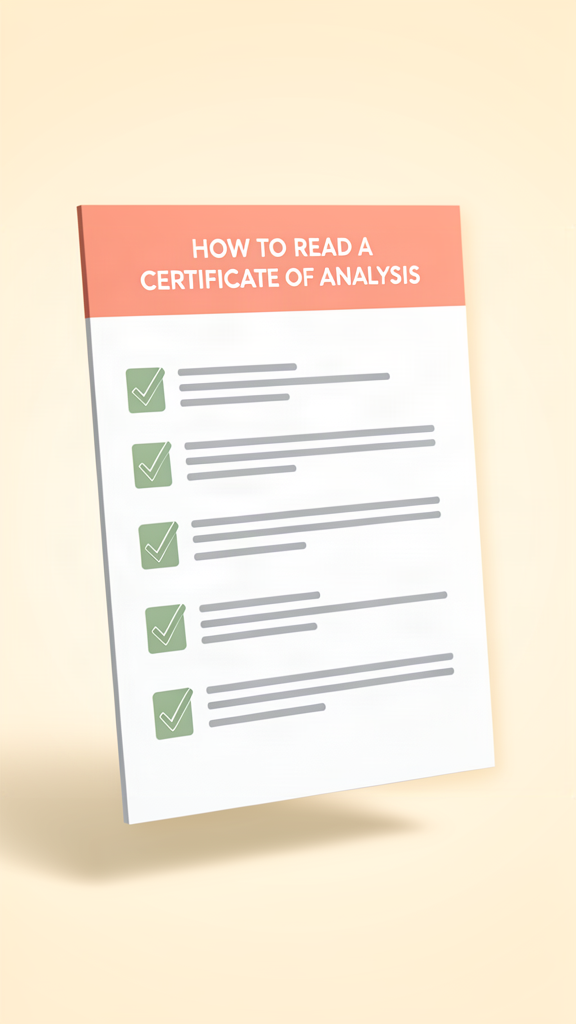The COA Checklist — Read a Certificate of Analysis in 6 Checks