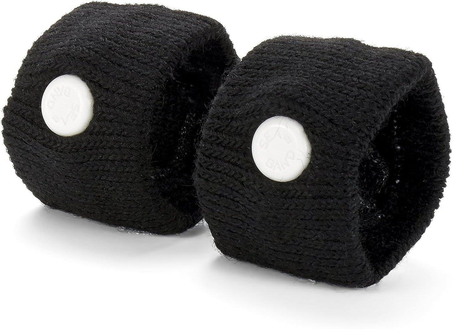 Sea-band Anti-Nausea Acupressure Wristband for Motion & Morning Sickness, 1 Pair, Black